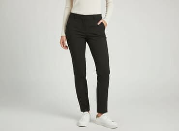 monnari czarne spodnie: Spodnie materiałowe damskie, rozmiar S — 6