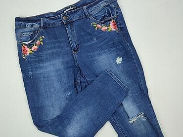 legginsy push up serce: Jeansy damskie, rozmiar 4XL — 1