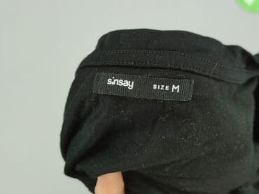 czarne t shirty damskie w serek: Sinsay, T-shirt damski, rozmiar M — 4