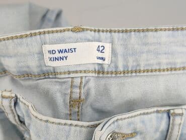 sinsay szerokie spodnie jeansowe: Jeansy damskie, rozmiar XL — 4