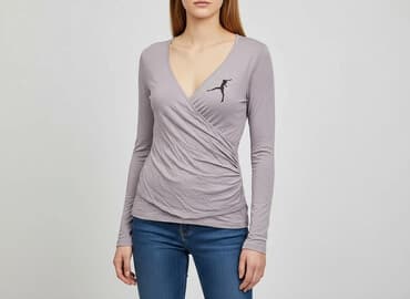 koszulki z długim rękawem damskie hollister co: H&M, Women`s T-shirt, size M — 1