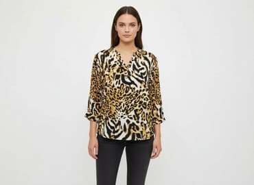 bluzka damska w panterkę: Bluzka damska, rozmiar L — 1
