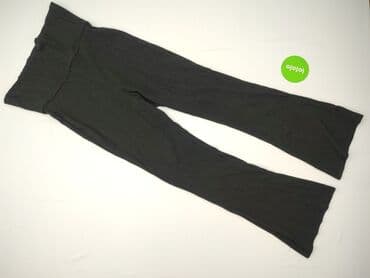 sinsay spodnie czarne z wysokim stanem: Sinsay, Spodnie materiałowe damskie, rozmiar L — 3