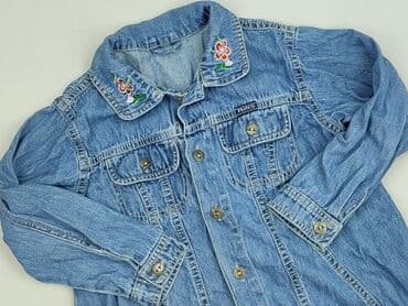 koszulka z traktorem dla dziecka: Dziecięca kurtka jeansowa, 4-5 lat, 104-110 cm, DenimCo, stan - Idealny — 1