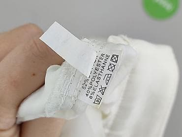 bialy: Freesia, Spodnie materiałowe damskie, rozmiar L — 6