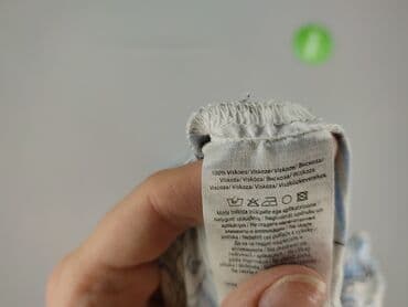 niebieska bluzki z bufiastymi rękawami: Bluzka damska, rozmiar S — 5
