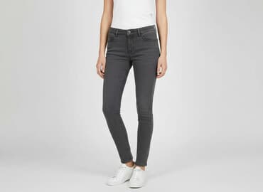 dżinsy z wysokim stanem czarne: Nabaiji, Jeansy damskie, rozmiar 2XS — 1