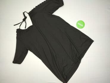 czarne bluzki z krótkim rękawem allegro: Bluzka damska, rozmiar 5XL — 3