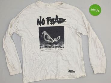 bluzka h m basic: No Fear, Long-sleeved top for men, size S — 2