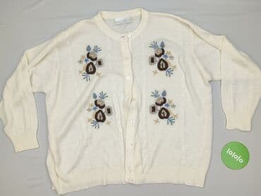 sweter w chmury: Cardigan, Kardigan damski, 4XL — 2