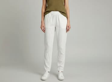 bawełniane joggery damskie: Spodnie materiałowe damskie, rozmiar S — 6