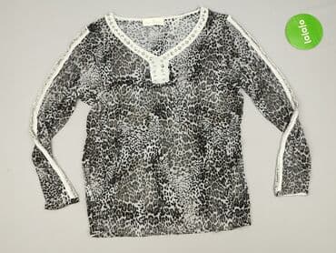 sweter piórkowy na drutach: Bluzka damska, rozmiar S — 2