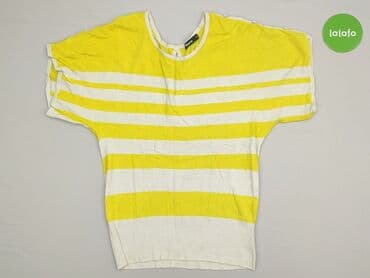 bluzka żółta w czarne paski: Flame, Bluzka damska, rozmiar M — 2