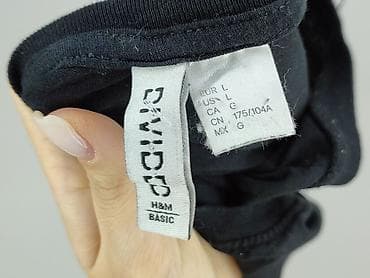 bluzki basic z dekoltem v: H&M Divided, T-shirt damski, rozmiar L — 4