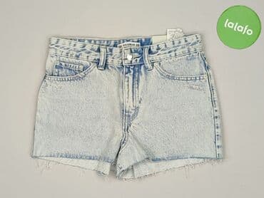spodenki jeansowe z wysokim stanem pull and bear: PULL&BEAR, Szorty damskie, rozmiar 2XS — 2