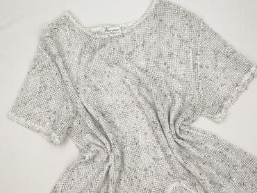 biała jedwabna bluzka damska: Florence, Bluzka damska, rozmiar One size — 1