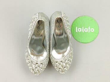 srebrne buty na słupku ccc: Półbuty damskie, rozmiar 36 — 2