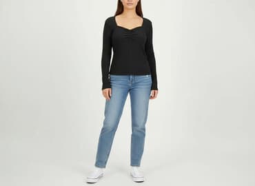 czarne prążkowane bluzki: Bluzka damska, rozmiar M — 1