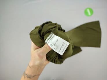 majtki do stroju kąpielowego wysoki stan: Spodnie materiałowe damskie, rozmiar M — 4