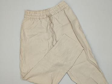 spodnie lniane pull and bear: Spodnie materiałowe damskie, rozmiar M — 1