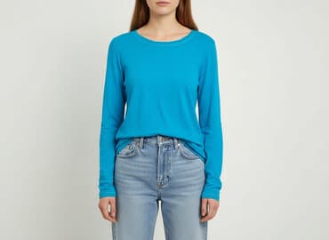 sweter piórkowy na drutach: Woman, Bluzka damska, rozmiar S — 7