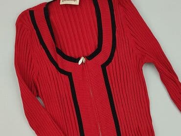 sweter w paski z serduszkiem: Kaleidoscope, Kardigan damski, M — 1