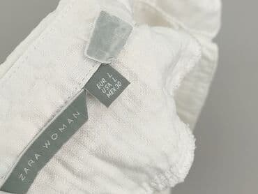 białą bluzka z długim rękawem zara: Zara, Bluzka damska, rozmiar L — 5