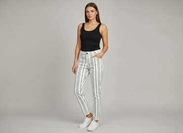 sklepy z tanimi ubraniami: Spodnie materiałowe damskie, rozmiar L — 1