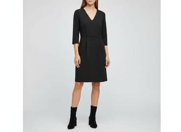 czarna obcisła sukienka h m: H&M, Sukienka damska, rozmiar S — 7