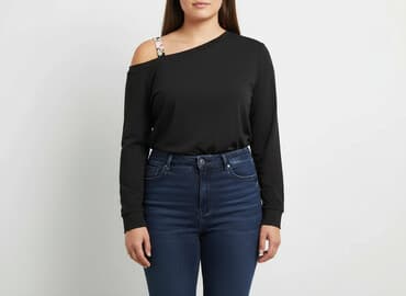 shein bluzka z dekoltem: Shein, Women's blouse, size 2XL — 1