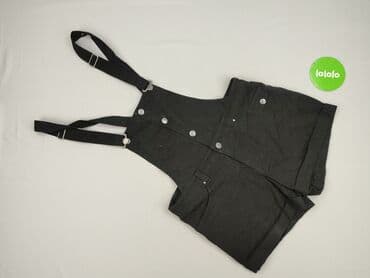 jeansy z asymetrycznym zapieciem: Ogrodniczki damskie, rozmiar M — 2