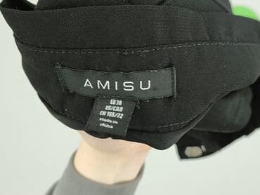 eleganckie czarne krótkie spodenki damskie: Amisu, Szorty damskie, rozmiar M — 5