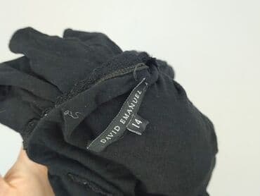 czarne bluzki dekolt v: David Emanuel, Bluzka damska, rozmiar M — 5