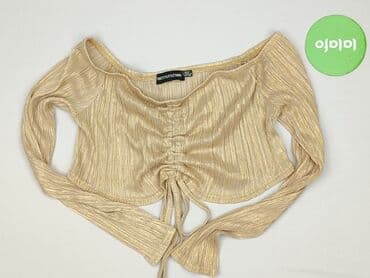 bluzki złotą nitką: PrettyLittleThing, Top damski, rozmiar S — 2