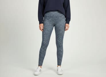 leopard print jeans: Legginsy Sportowe damskie, rozmiar 2XL — 1