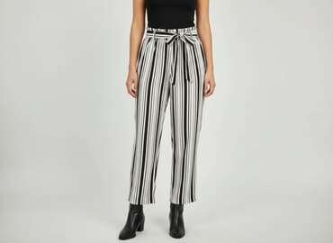 kuloty damskie jeansy: Spodnie materiałowe damskie, rozmiar S — 5