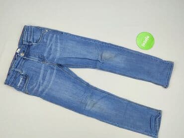 crop top boho: Spodnie jeansowe, Okaidi, 9 lat, 128/134, stan - Bardzo dobry — 2