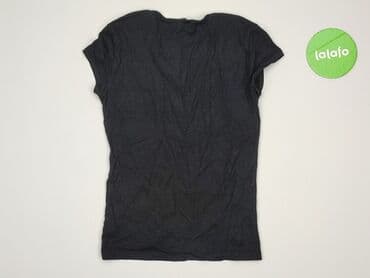 czarne t shirty damskie w serek: T-shirt damski, rozmiar S — 3