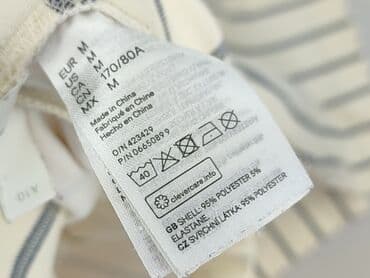 spodnie z lampasami h m: H&M, Material trousers for women, size M — 5