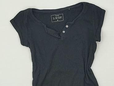 jedwabne: Sinsay, T-shirt damski, rozmiar M — 1