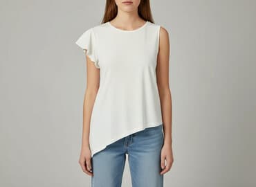 biała bluza damska hm: H&M, T-shirt damski, rozmiar M — 6