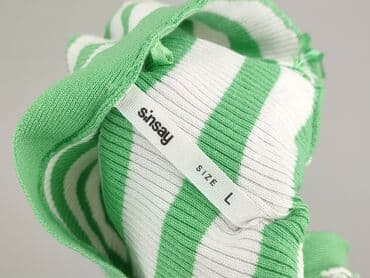 sinsay bluzki z krótkim rękawem: Sinsay, Top damski, rozmiar L — 4