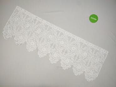 zasłony używane: Ażurowa firanka/woal z gipiury – pas panelowy z wzorem kwiatowych — 2