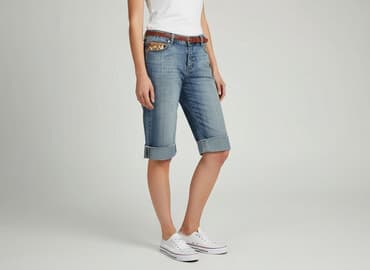 bermudy jeansowe damskie zara: Szorty damskie, rozmiar S — 7