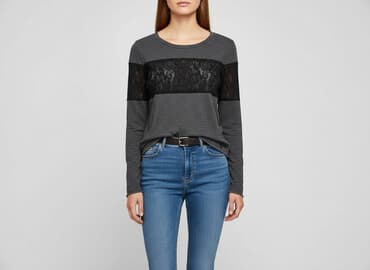 koronkowe bluzki z długim rękawem: Bluzka damska, rozmiar S — 1
