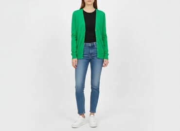 sweter z dekoltem v h m: H&M Divided, Kardigan damski, rozmiar S — 7