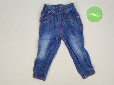 dad fit spodnie: Spodnie jeansowe, Niebieski Księżyc, 9-12 miesięcy, stan - Bardzo dobry — 2