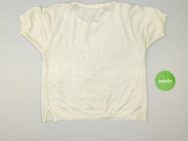 bluzki z krótkim rękawem plus size: T-shirt damski, rozmiar L — 4