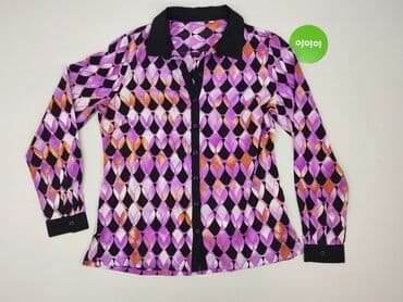 koszula damska w geometryczne wzory: Women`s shirt, size M — 2