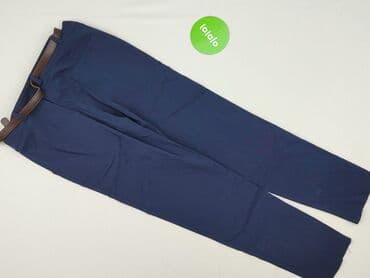 granatowe chinosy damskie: Spodnie materiałowe damskie, rozmiar L — 3